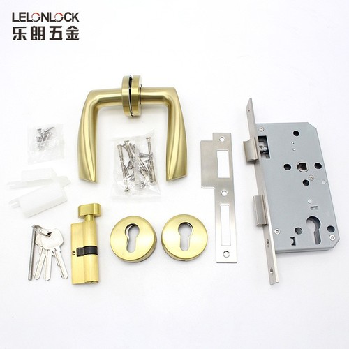 European standard 5572 lock body, full copper lock core, precision cast handle lock, Lelang 304 stainless steel split handle lock, channel lock
