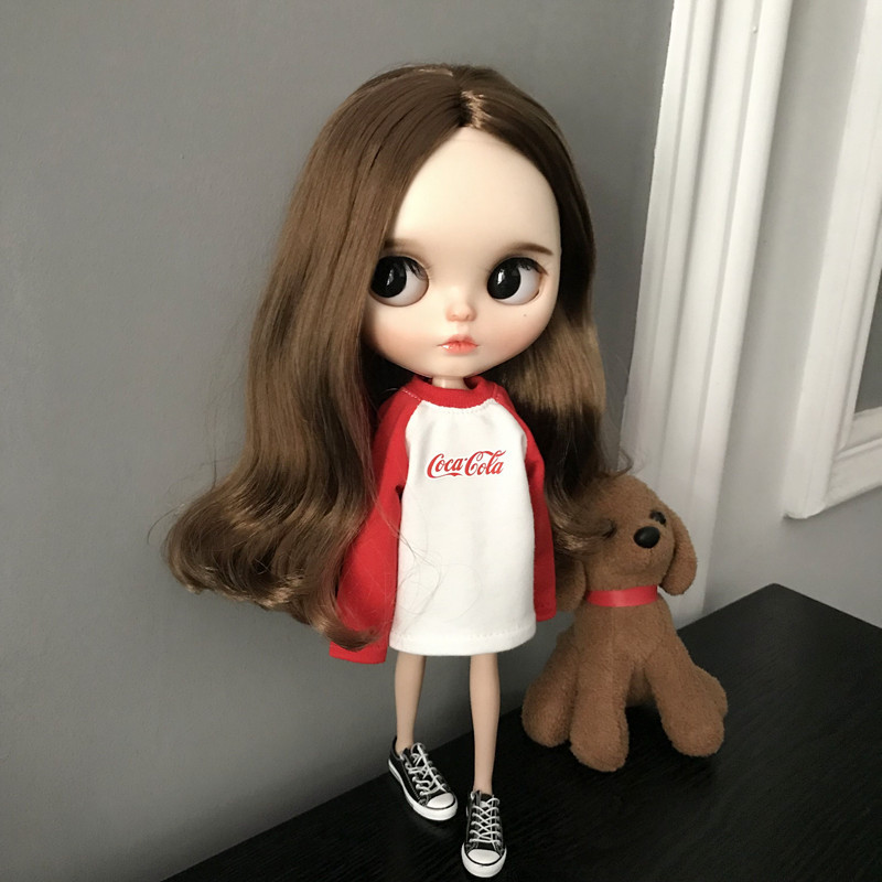 Blythe Baby Clothes Ob24 Ob27 Little Cloth Azone 19 Joint Body Doll Clothes Raglan Sweatshirt