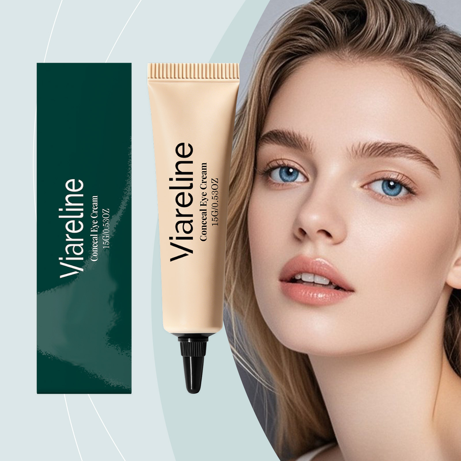VIARELINE 眼部遮瑕霜 轻柔自然遮盖肤色匀称轻薄清透服帖细腻