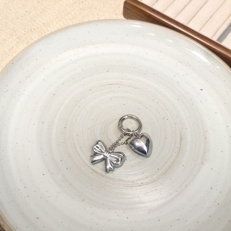 Nuevo estilo di-ins estilo coreano arco de perla amor colgante llavero accesorios de bolsos colgantes de teléfonos móviles