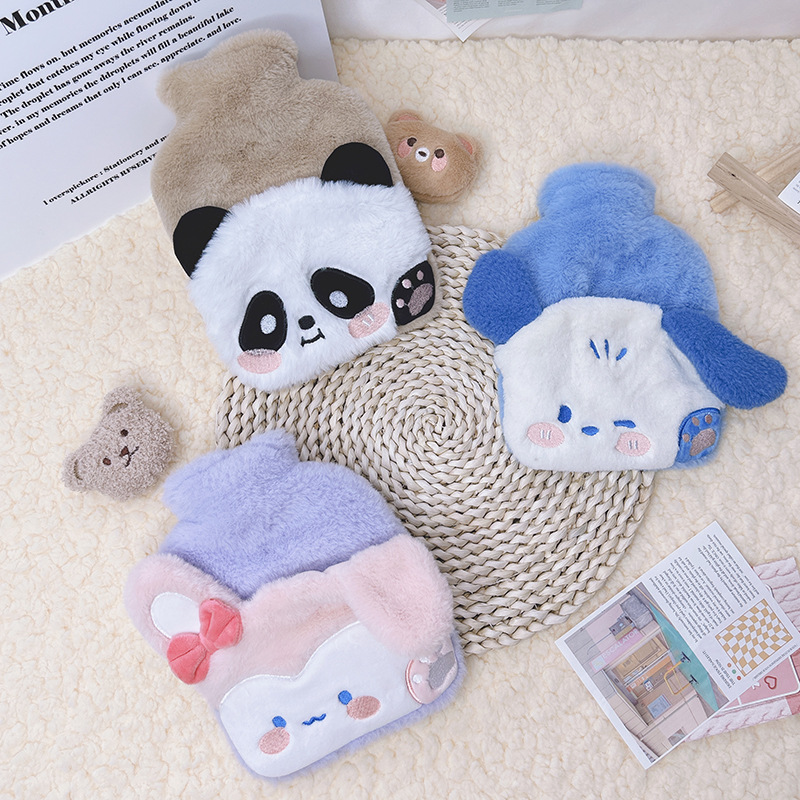 夢禾アニメ動物充水湯たんぽ厚いpvc内胆学生秋冬かわいい保温湯たんぽ卸売り|undefined
