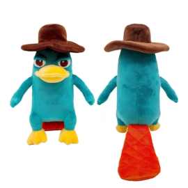 清仓跨境 perry the platypus 带帽子玩偶鸭嘴兽泰瑞公仔玩偶