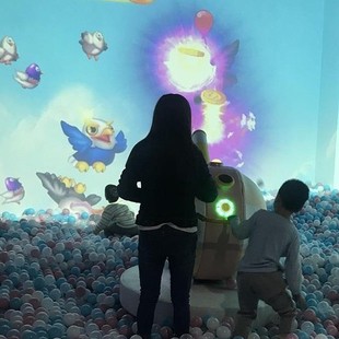 Holographic Projection Interactive Smashing Ball Projection 3D Game Naughty Castle Kidsren's Paradise Ar Smashing Ball Software Projection Video