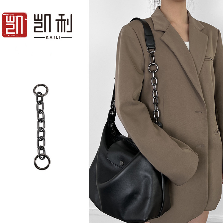 Factory wholesale Longqi hobo shoulder strap bag extension chain longcham Longqi underarm bag transformation messenger bag belt
