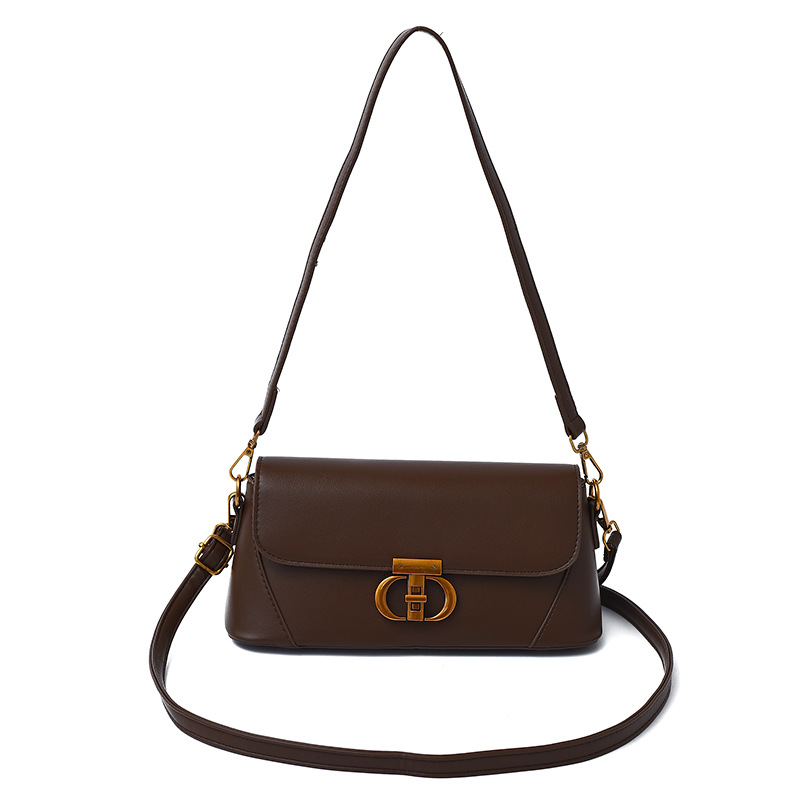 Bolsos para mujer 2025 nueva tendencia transfronteriza moda bolso cuadrado pequeño de un solo hombro sentido de alta gama bolso de mensajero con cerradura de hardware exquisito
