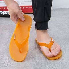 四季通用舒适柔软平底橡胶人字拖 日常户外防滑耐穿高弹夹脚凉拖