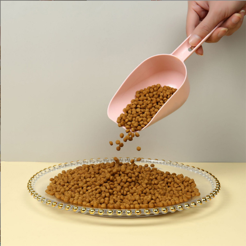 厂家直销新款塑料宠物狗粮铲 塑料加厚猫狗食物铲勺子猫粮铲