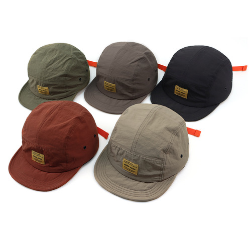 Japanese short-brim duckbill cap  new retro five-piece hat unisex fashion brand baseball cap women's quick-drying fabric hat