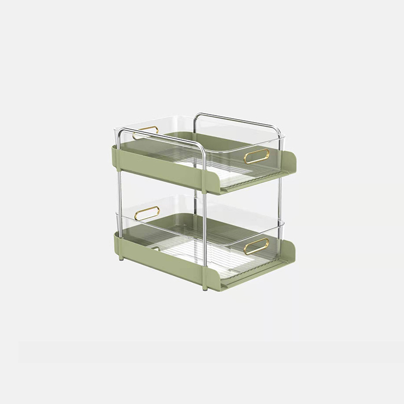 Household trolley snacks, rack kitchen floor storage racks, multi -layer light luxury drawer storage boxes