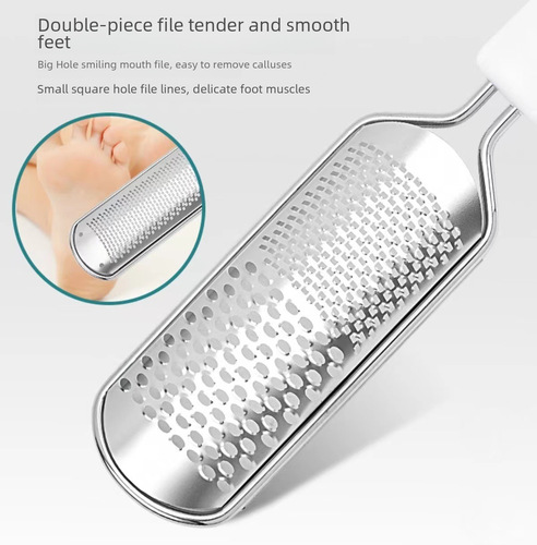 Factory stainless steel foot plate file, foot stone callus remover, foot care tool, foot grinder, foot scrubbing device, wholesale