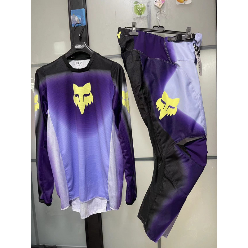 Fox Head Clothing Mountain Bike Cycling Clothing Men's and Women's Suits Moisture-Wicking Off-Road Motorcycle Racing Clothing Street Car Camouflage Clothing