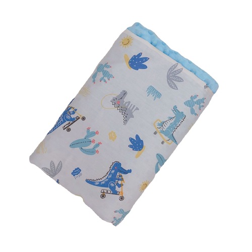 Cotton Children's Four Seasons Beans Bean Blanket Plush Soothing Warm Clothing Beans Bean Blanket Spring and Autumn Double Layer Infant Cover Short Plush Blanket