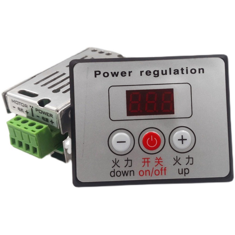 CCM6NJ PWM直流电机调速器 调速开关12V24V36V10A数显调速 显示