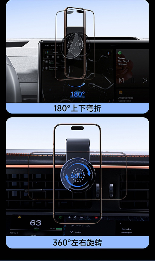 Magsafe Magnetic Holder New Car Navigation Mobile Phone Holder with Car Mobile Phone Holder Wireless Charging
