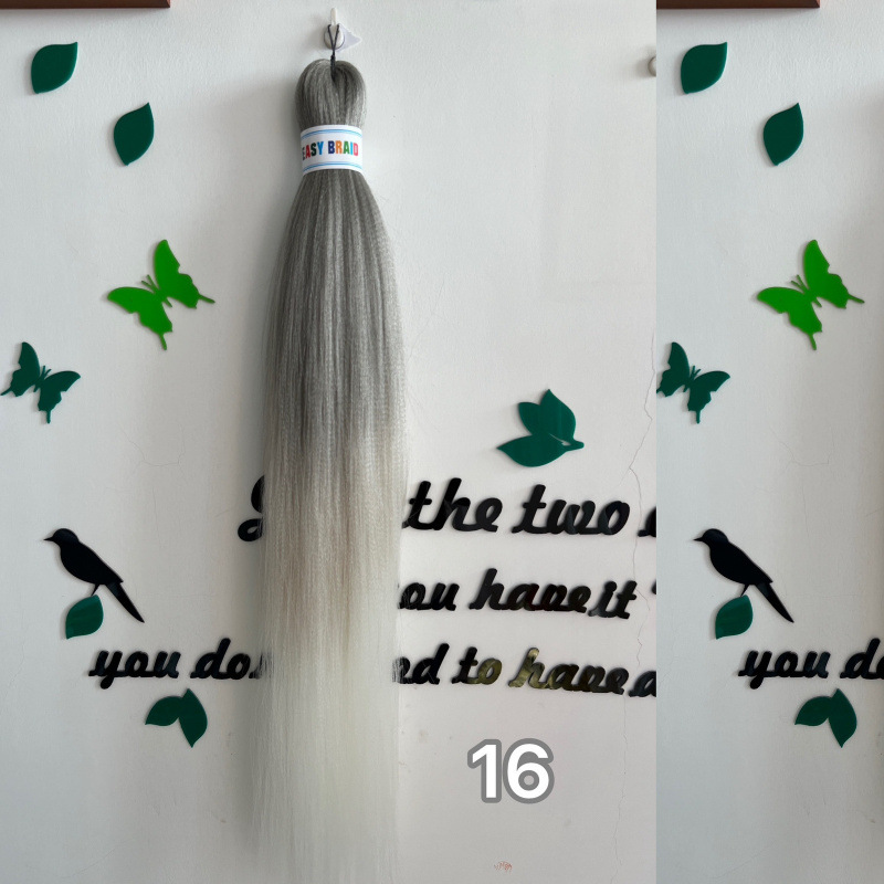 Fijo de baja temperatura de agua caliente FR Easy Braid Fibra química Trenza sucia Multicolor Negro Pechón suave y esponjoso