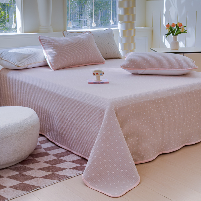 2025 nueva cubierta de cama de tatami de algodón de una sola pieza 2025 nuevo traje de tres piezas de sábanas antideslizantes de algodón universal de cuatro estaciones