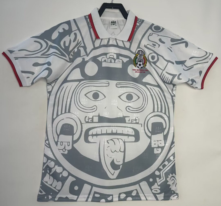 Camiseta de fútbol retro clásica versión nostálgica Brasil España México Alemania Serie transfronteriza Camiseta de una pieza