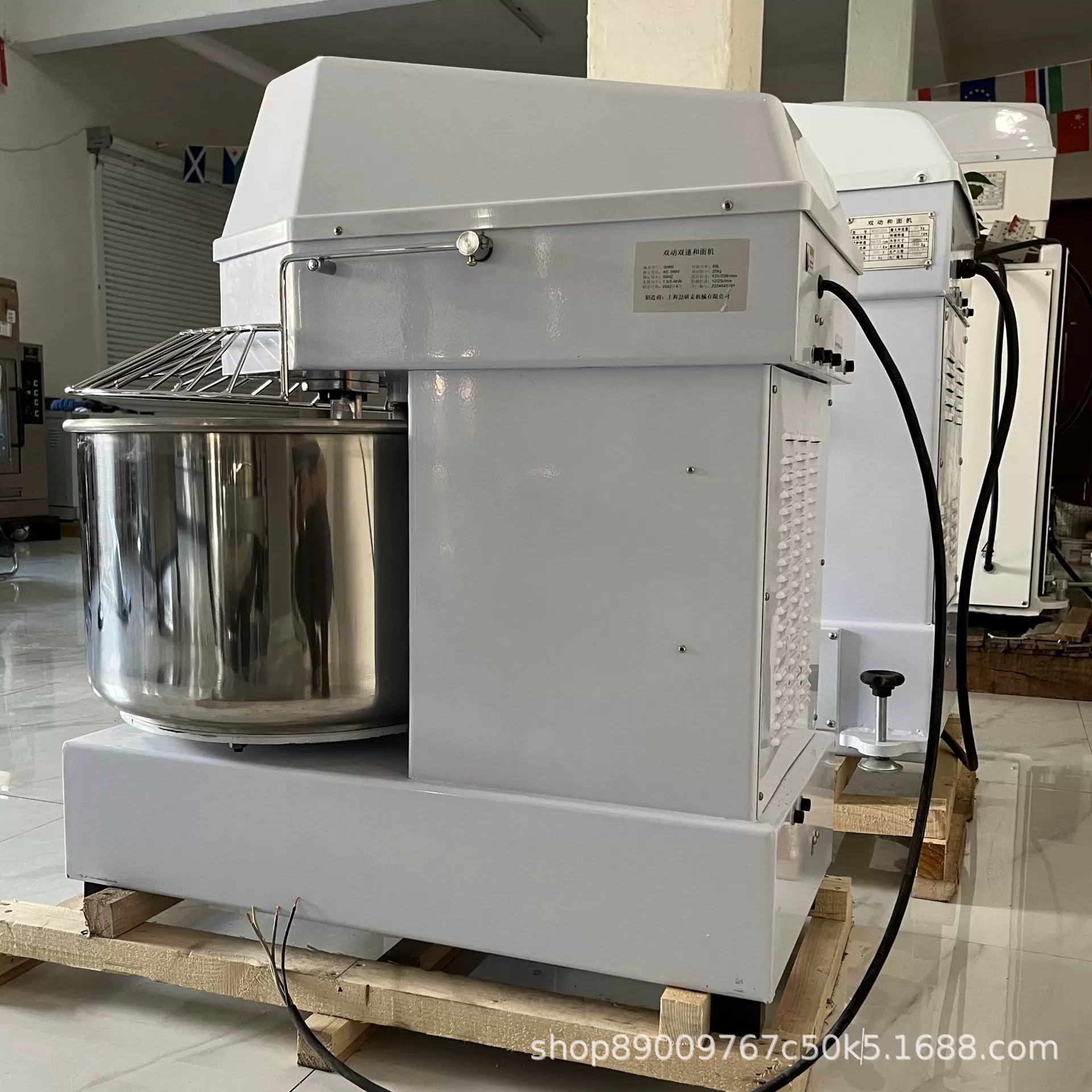 商用和面机 全自动揉面机80/100L打面机 commercial flour mixer