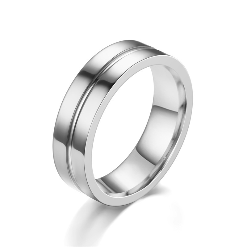 Holiday, Daily Occasion Wholesale Jewelry Casual Simple Style Solid Color Titanium Steel Zircon Plating Inlay Rings