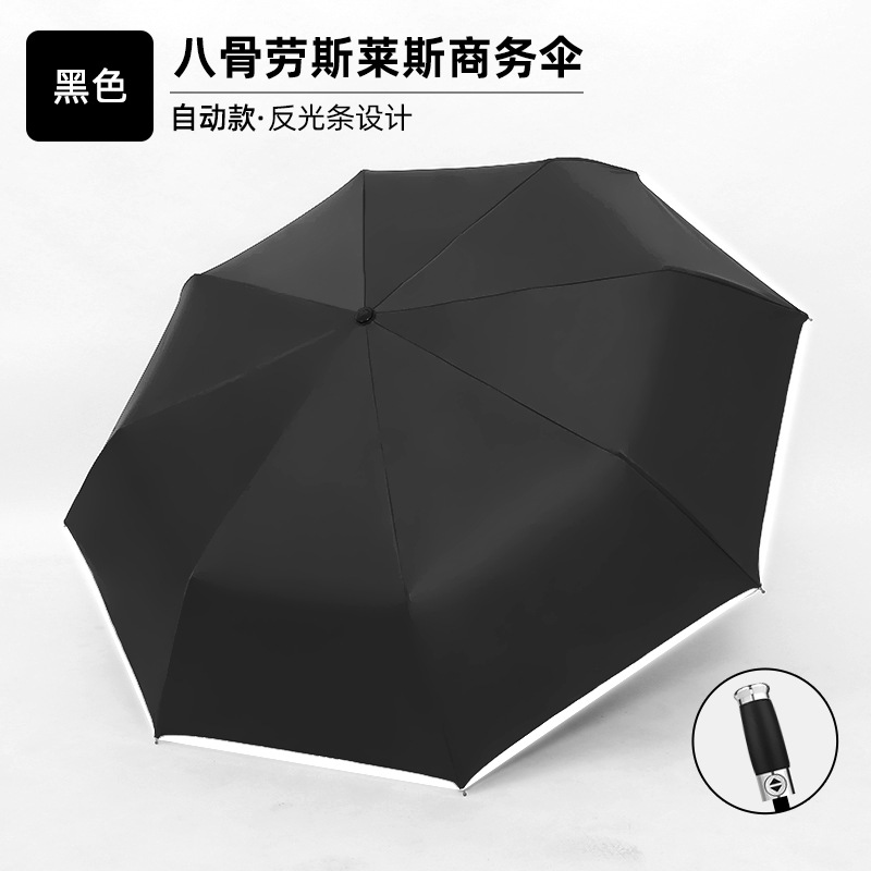 El nuevo paraguas automático de Rolls-Royce es resistente y grande para mujer, sombrilla plegable de doble uso, protector solar y protección UV