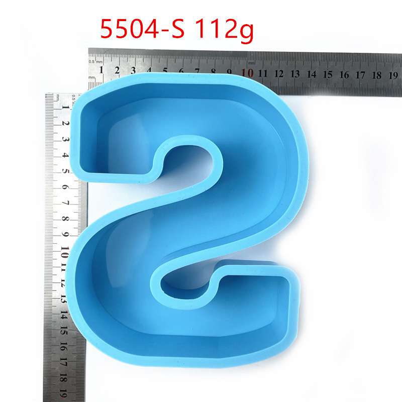 6inch 大文字シリコンモールドデスクトップ装飾 DIY 誕生日結婚式記念日装飾品エポキシモールド|undefined