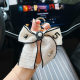 New Pearl Chain Camellia Bow Keychain Internet Celebrity Chanel Style Exquisite Car Key Chain Bag Pendant