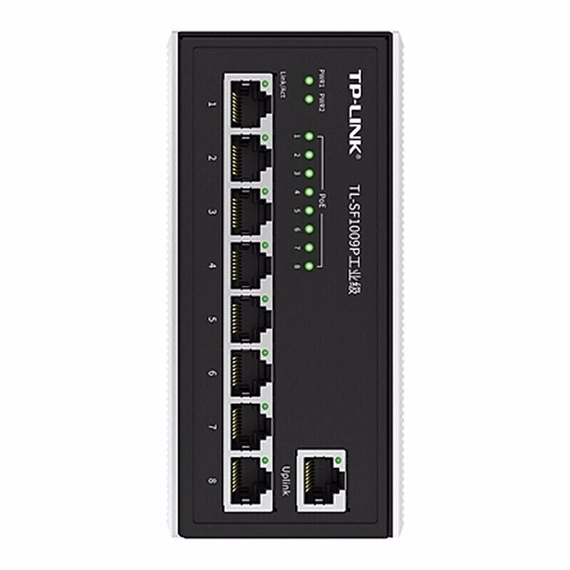 TP-LINK TL-SF1009P Промышленного класса 9 Панель Алюминиевые кожухи корпус настенные/направляющая установка 8