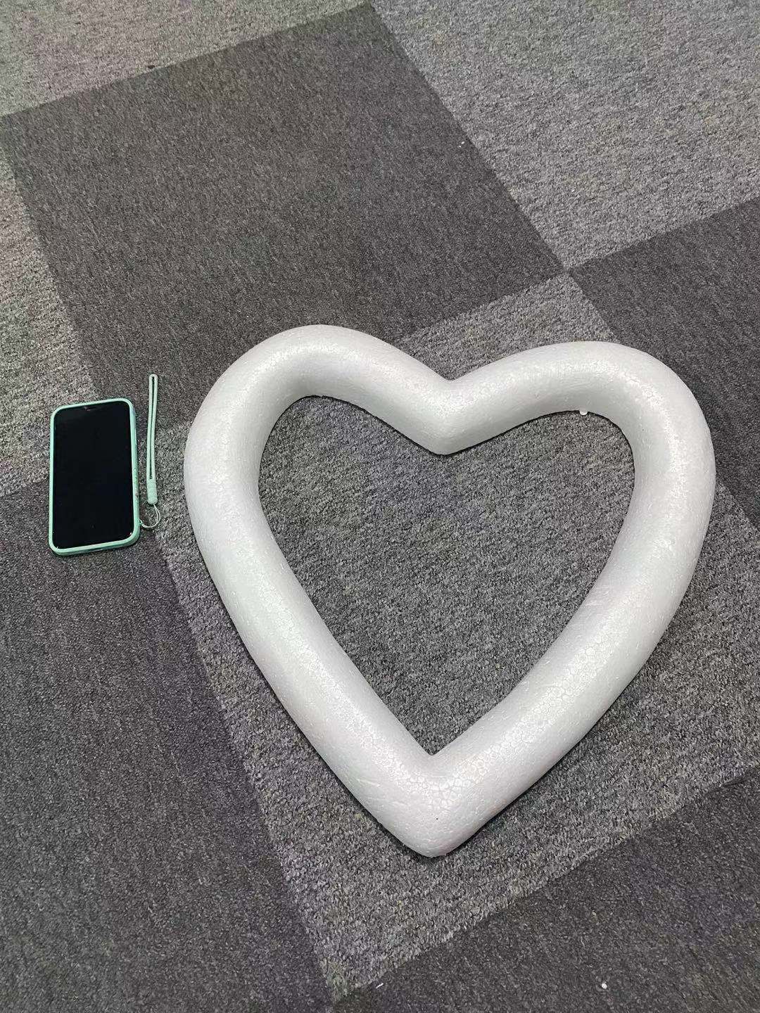 Ventas directas de la fábrica de gran tamaño paulilong espuma melocotón corazón sólido hueco amor boda decoración de jardín de infantes 30-75