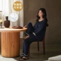 甜美风柔软秋季圆领家居服