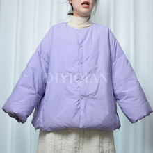 DIYIQIAN冬季新款韩版“云朵感”面包式羽绒服温暖舒适外套女
