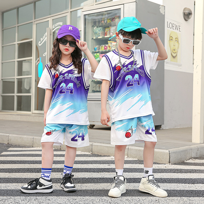 067 Purple Basketball Suit
