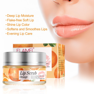 Elamei Cross-border Lip Scrub Gentle Moisturizing Desalination Lip Pattern Nourishing Care Tender Lip Fruit Granules 20g