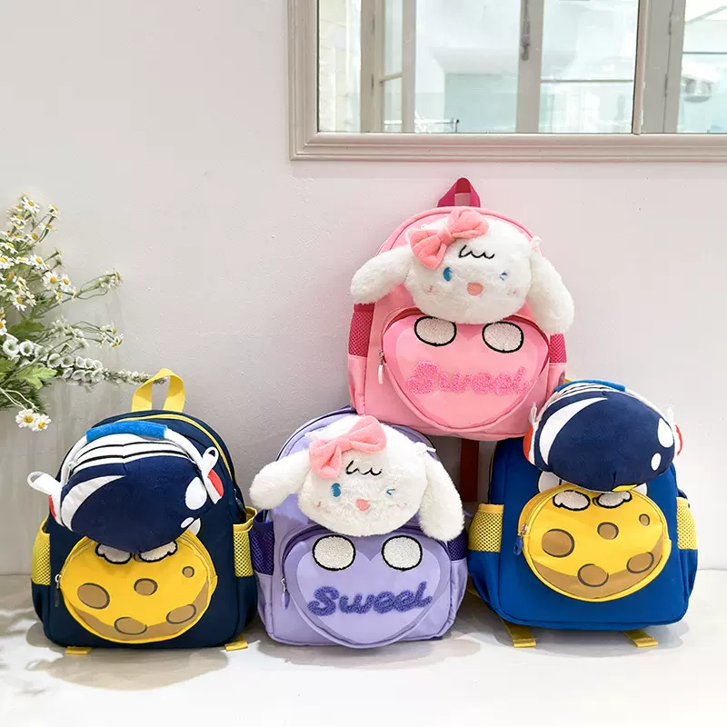 新款幼儿园小中班男女童可爱卡通书包休闲百搭潮流透气双肩包跨境