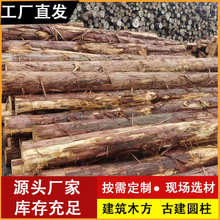 黄桧日本桧木原木烘干板材实木家具材古建寺庙桧木防腐圆柱板材