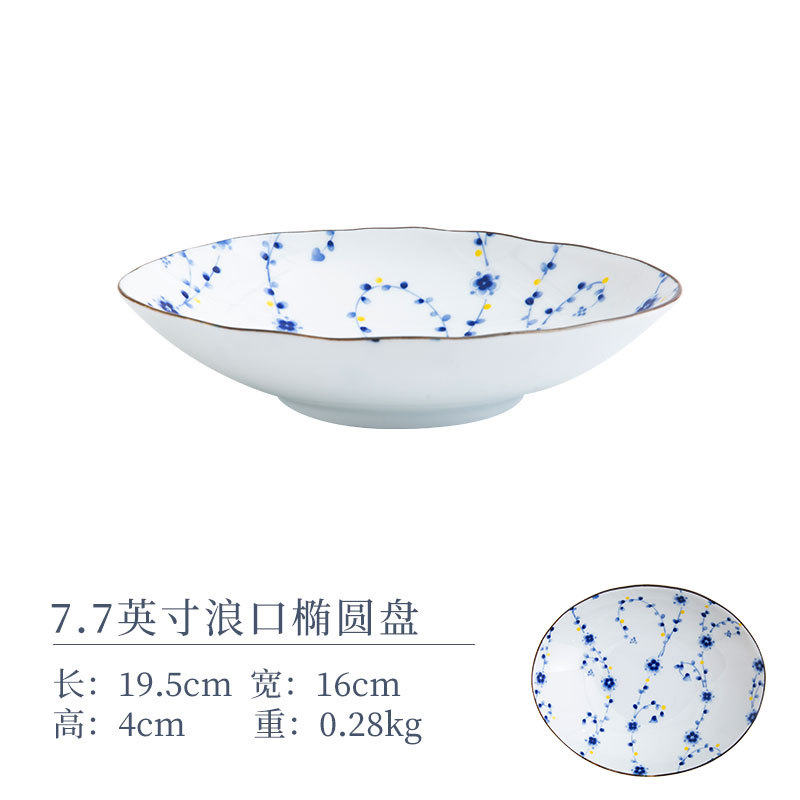 7.7 인치 타원형 디스크 19.5*16*4cm