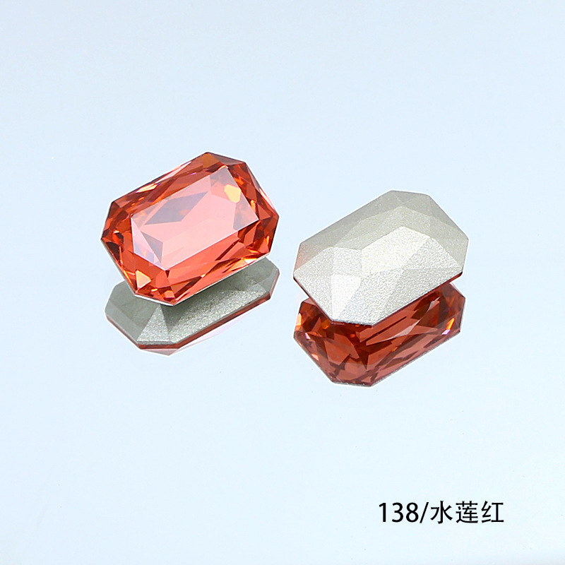 東洲クリスタル14*10長方形八角形ネイルアート尖底ラインストーンK9ガラスラインストーンDIY装飾品アクセサリー衣料品材料|undefined