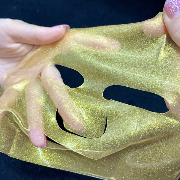 golden thin face mask
