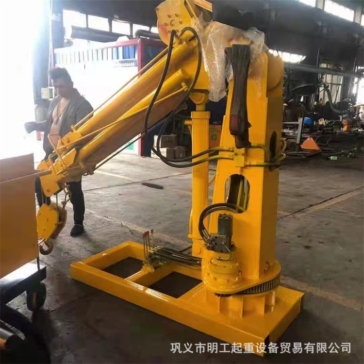 明工热销 随车小型吊机 便移式小型吊 装卸货小吊机 货车用小吊机