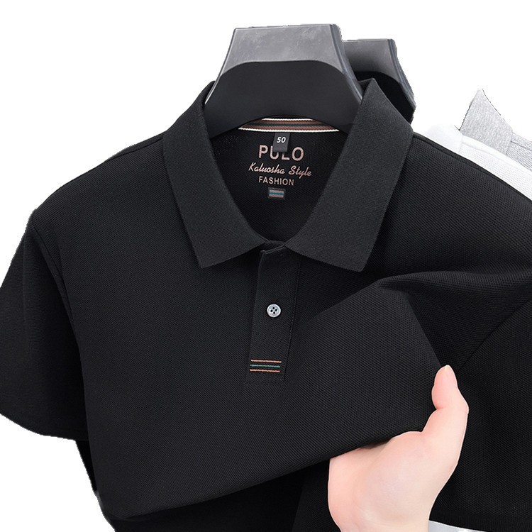 ポロシャツ半袖メンズ綿 100 メンズ半袖ポロシャツ夏の綿プリント tシャツメンズシームレスポロシャツメンズ|undefined