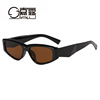 Fashionable trend sunglasses, glasses solar-powered suitable for men and women, 2023, cat's eye, European style