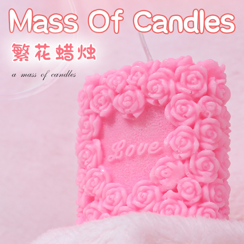 Low-Temperature Massage Candle for Couples, Luminous Peony Design, Wax Material — detail image 1