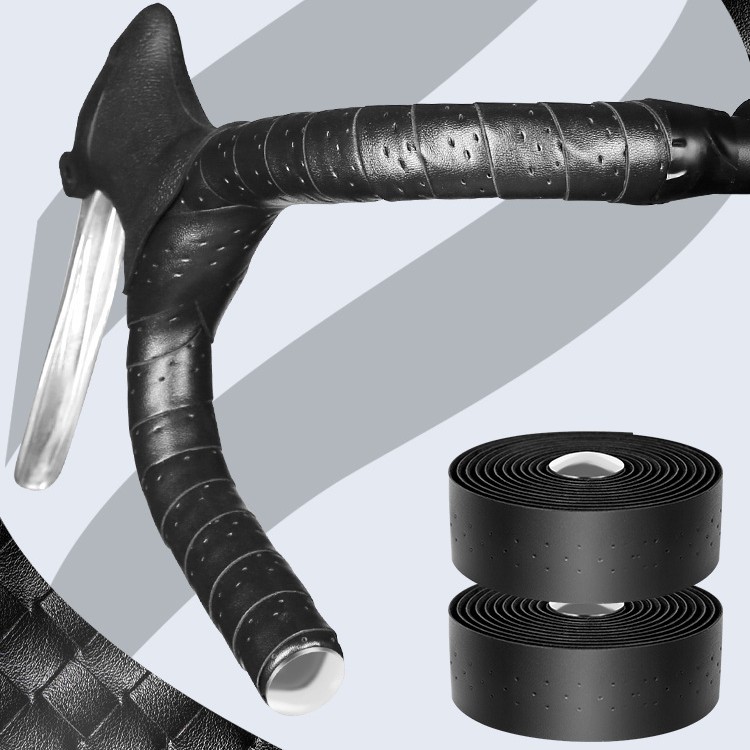 Road Bike Handlebar Straps, Bicycle Riding Anti-Slip Straps, Mountain Bike Wear-Resistant, Sweat-Absorbent, Curved Handlebar Straps, Breathable and Anti-Slip