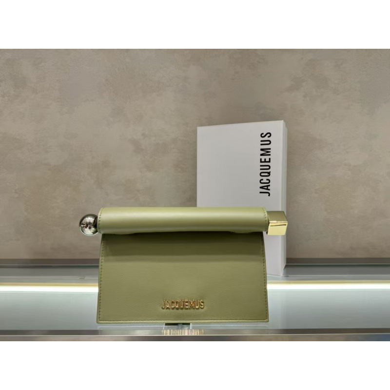 本革 Jacquemus2025 新作プラスチックバッグ多用途小型スクエアバッグショルダークロスボディ小型バッグカーリングチェーンバッグ|undefined