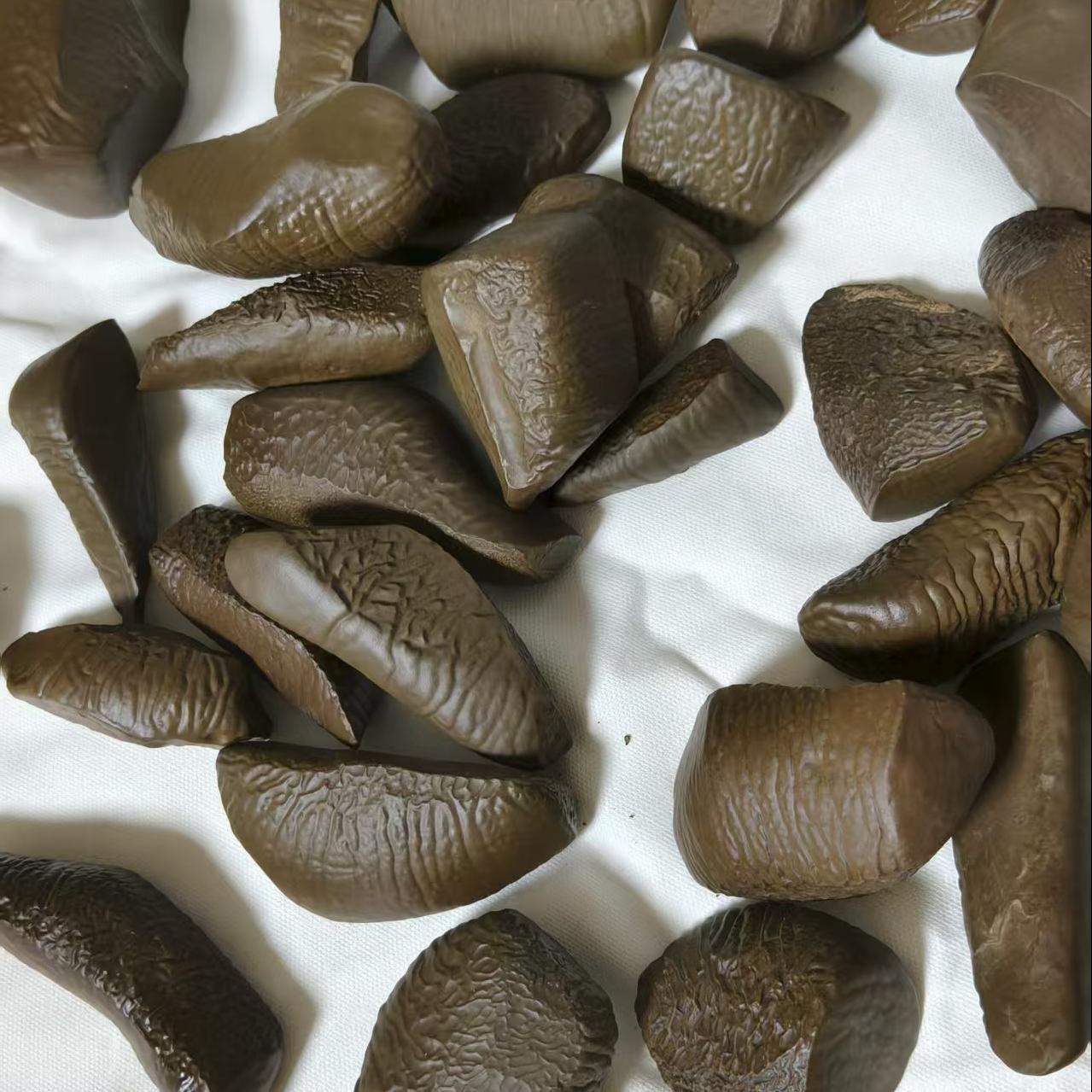 新疆皱纹泥石戈壁老泥手把件老坑泥石老皮泥