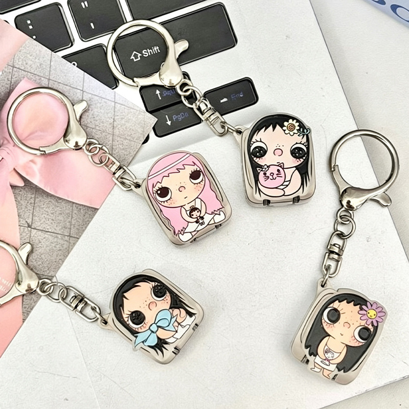 Xiaoyu Mini Folding Nail Clipper Portable Nail Cutter Anime Keychain Manicure Tool Pendant New Model Wholesale