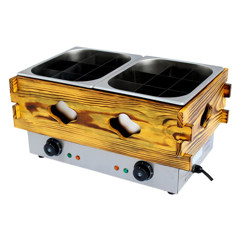 Fuqi Commercial деревянный ящик Kandong Ciperhood Электрический горячий клетчатый шнурк ароматного пряного горячего оборудования Настольная машина для приготовления пищи Kandong