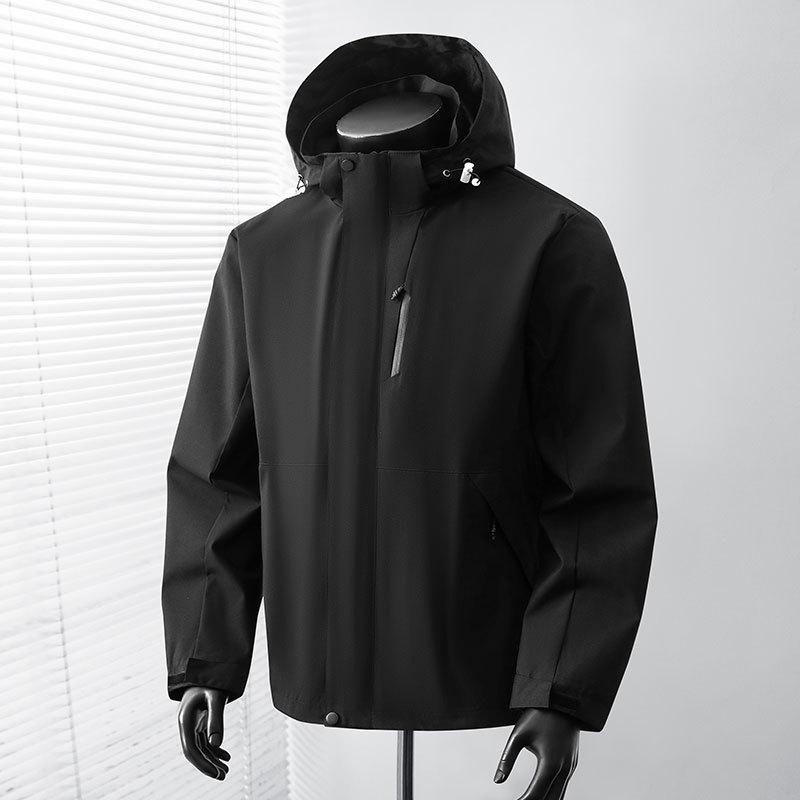 Chaqueta impermeable cortavientos para exteriores de poliéster, impermeable, cortavientos, para senderismo image 4