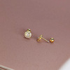 Advanced earrings, golden screw for sleep, new collection, light luxury style