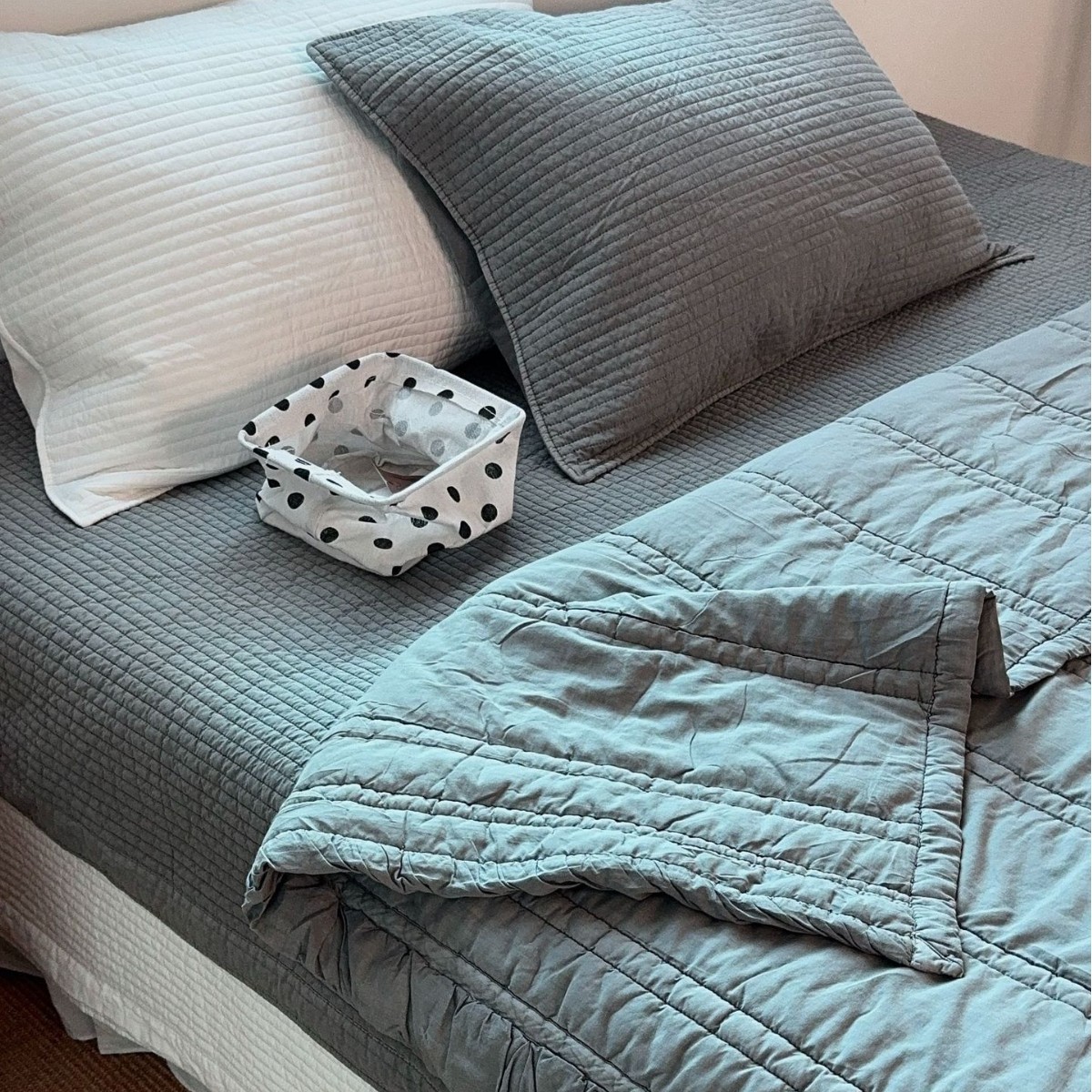 Korean Sand-Washed All-In-One Dyed Spring & Fall Quilt Modal + Cotton Blended Spring & Fall All-In-One Quilt Ins Blogger's Same Style Quilt