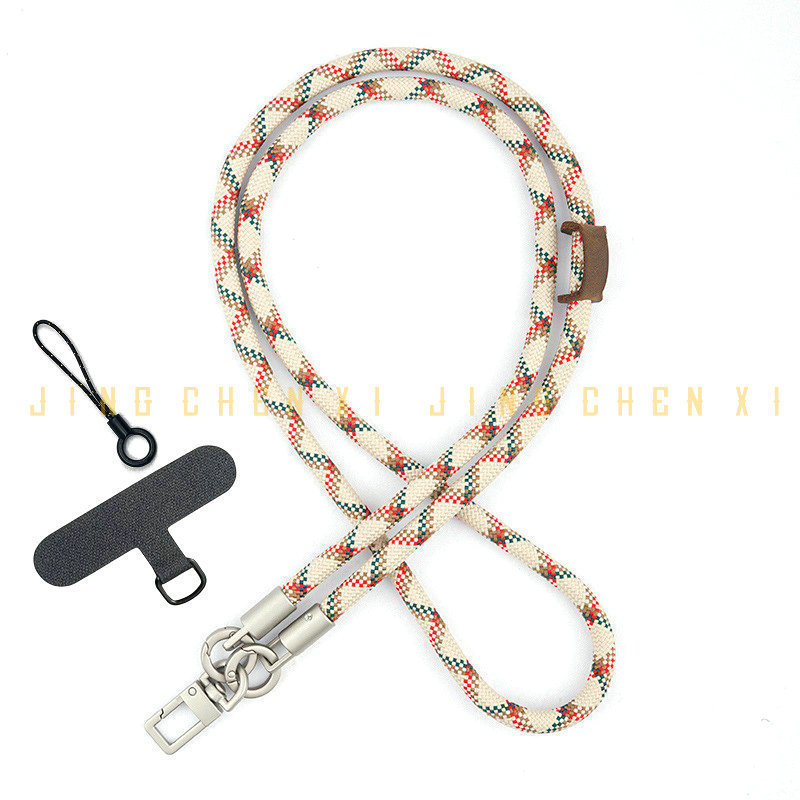 8MM titanium primary color mobile phone long shoulder strap mobile phone rope camera anti-lost lanyard slanting thin all-match strong anti-lost durable